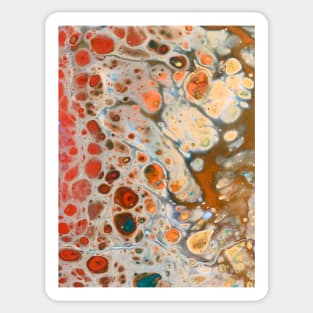 Pouring abstract art Sticker